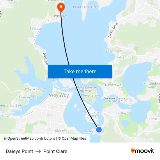 Daleys Point to Point Clare map