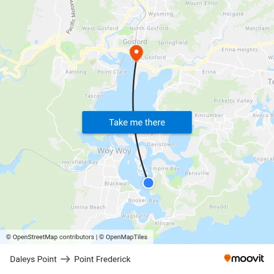 Daleys Point to Point Frederick map