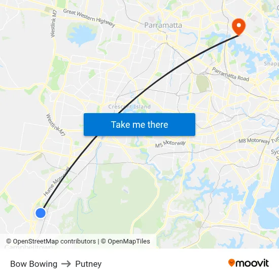 Bow Bowing to Putney map