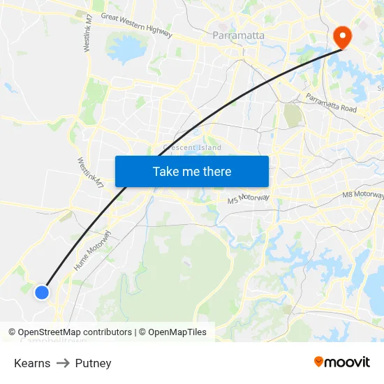 Kearns to Putney map