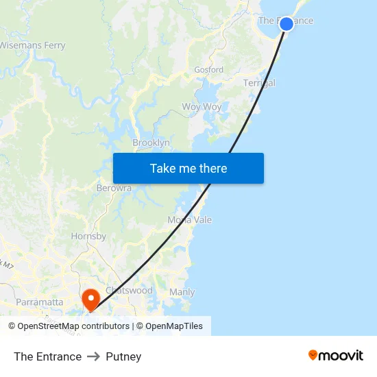 The Entrance to Putney map