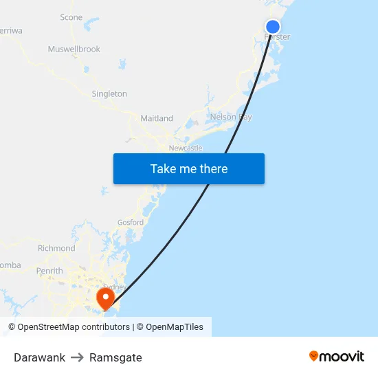 Darawank to Ramsgate map