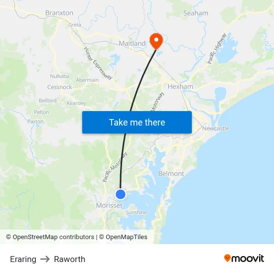 Eraring to Raworth map