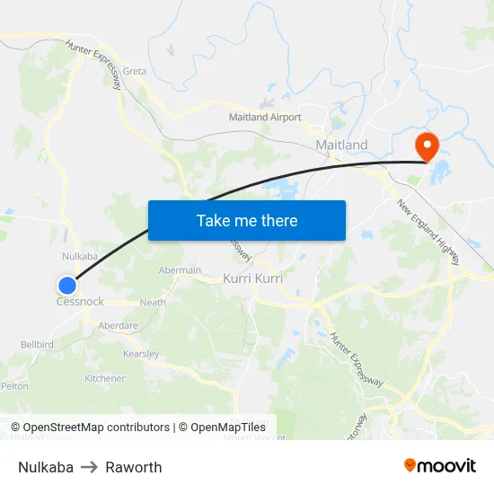 Nulkaba to Raworth map