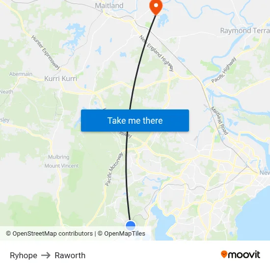 Ryhope to Raworth map