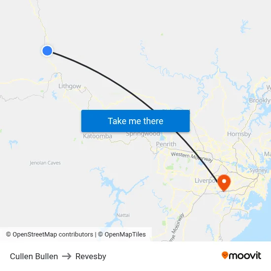 Cullen Bullen to Revesby map