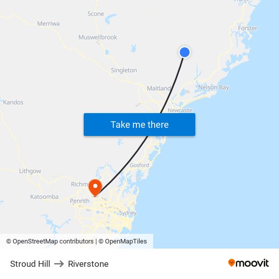Stroud Hill to Riverstone map