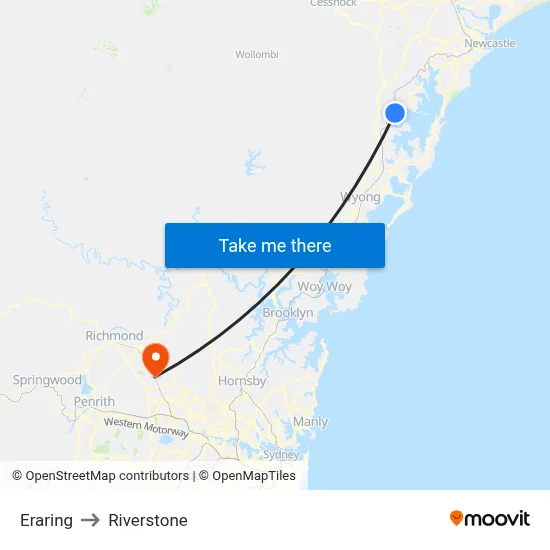 Eraring to Riverstone map