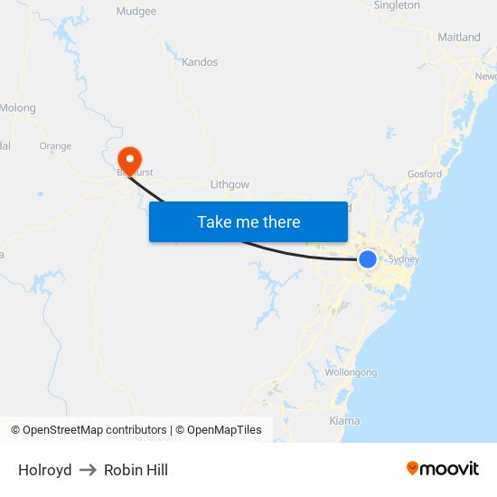 Holroyd to Robin Hill map