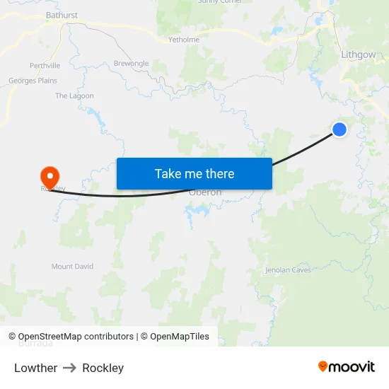 Lowther to Rockley map