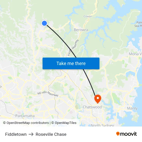 Fiddletown to Roseville Chase map
