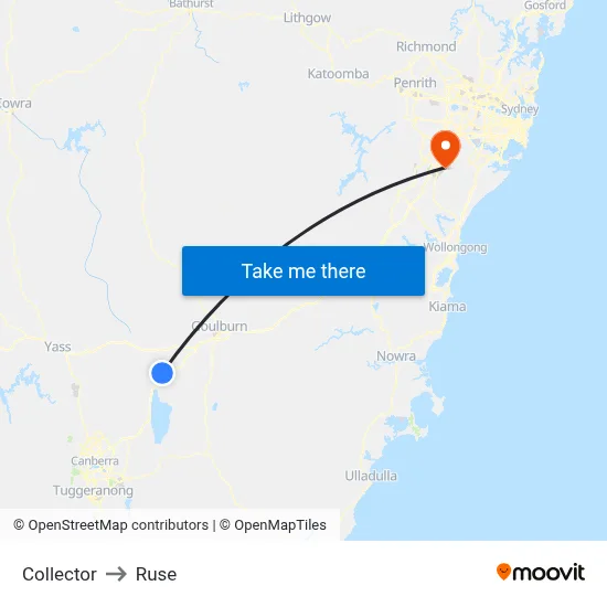 Collector to Ruse map