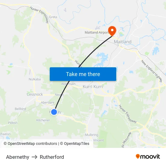 Abernethy to Rutherford map