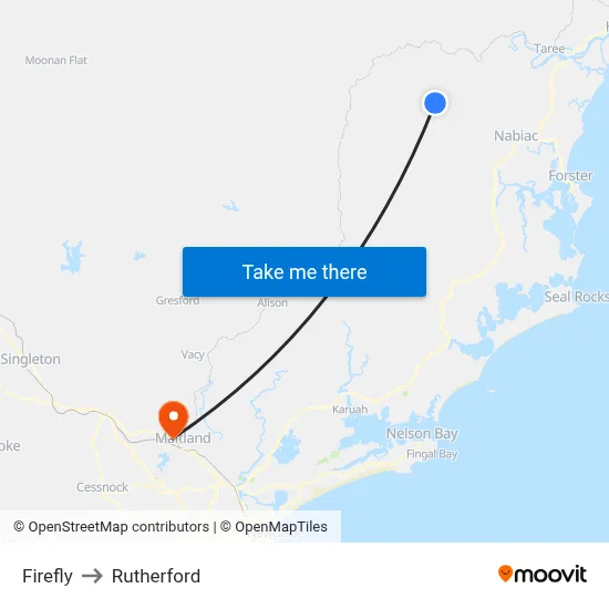 Firefly to Rutherford map