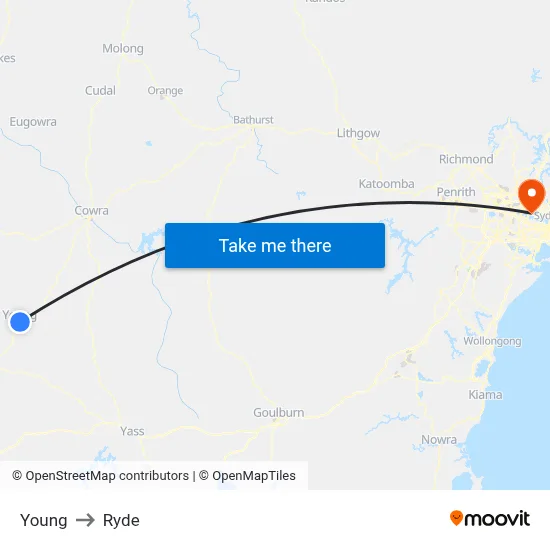 Young to Ryde map