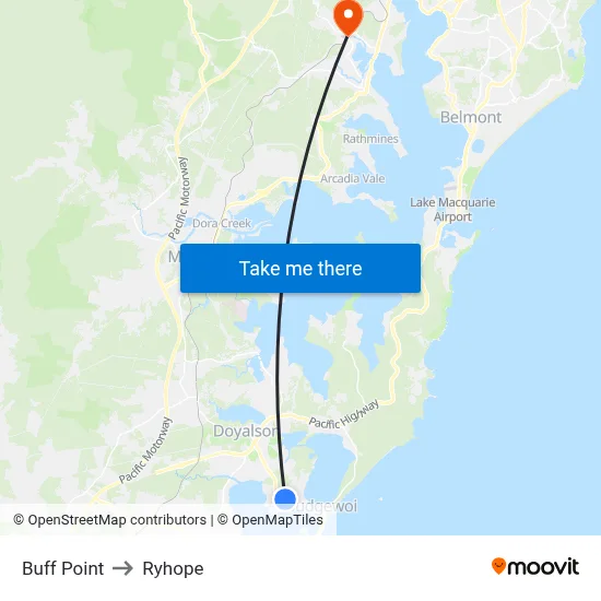 Buff Point to Ryhope map