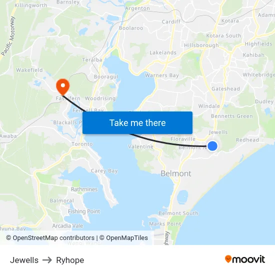 Jewells to Ryhope map