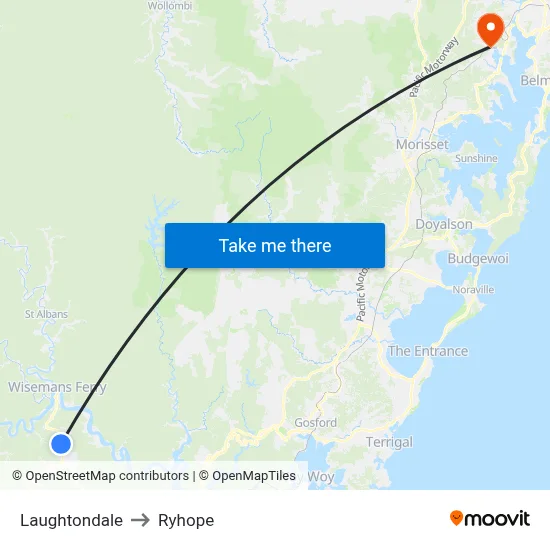 Laughtondale to Ryhope map