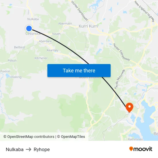 Nulkaba to Ryhope map