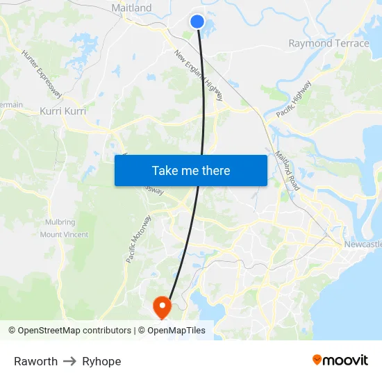 Raworth to Ryhope map