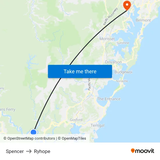 Spencer to Ryhope map