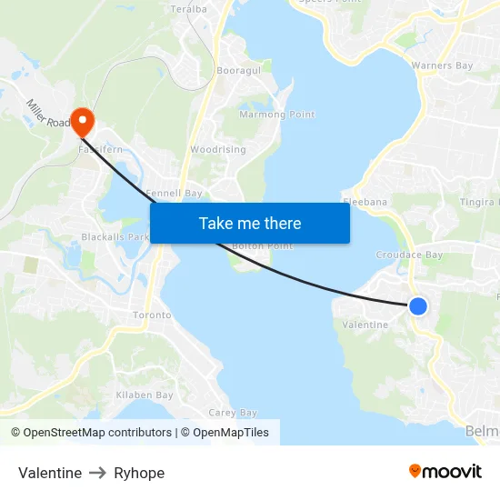 Valentine to Ryhope map