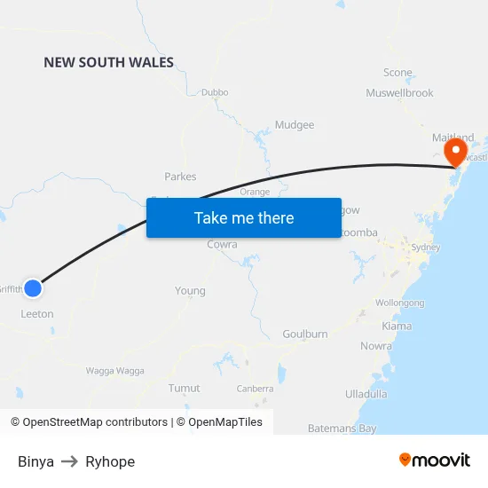 Binya to Ryhope map