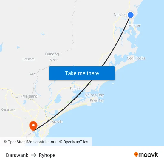 Darawank to Ryhope map