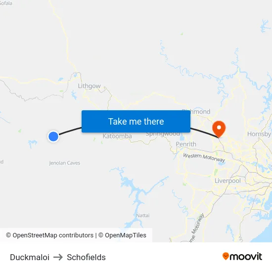 Duckmaloi to Schofields map