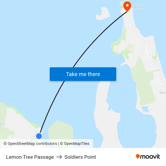 Lemon Tree Passage to Soldiers Point map