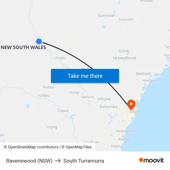 Ravenswood (NSW) to South Turramurra map