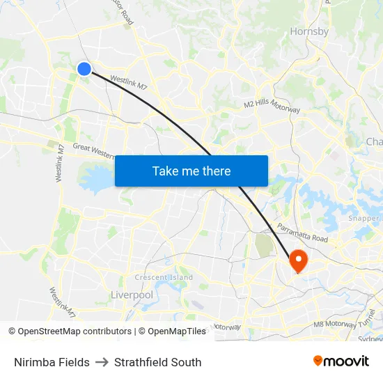 Nirimba Fields to Strathfield South map