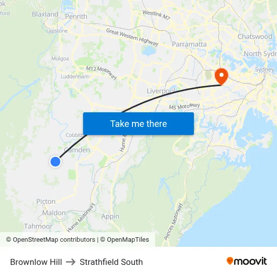Brownlow Hill to Strathfield South map