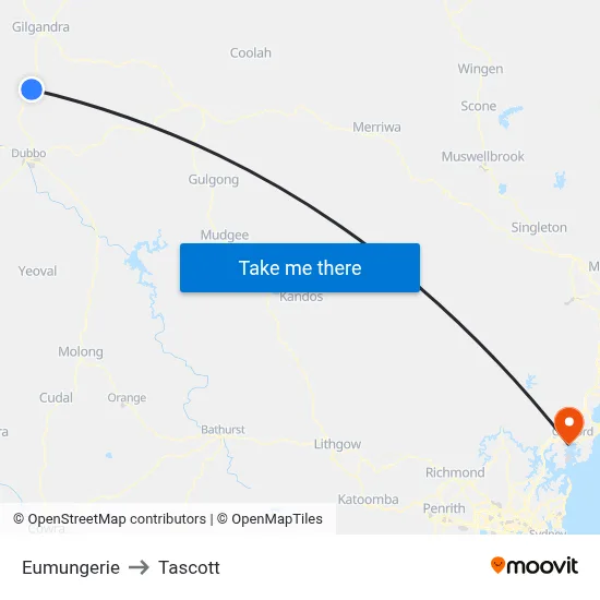 Eumungerie to Tascott map