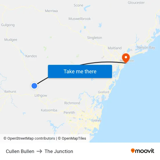 Cullen Bullen to The Junction map