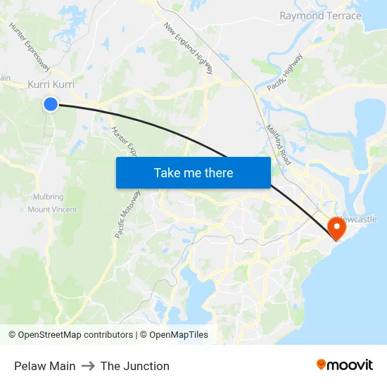Pelaw Main to The Junction map