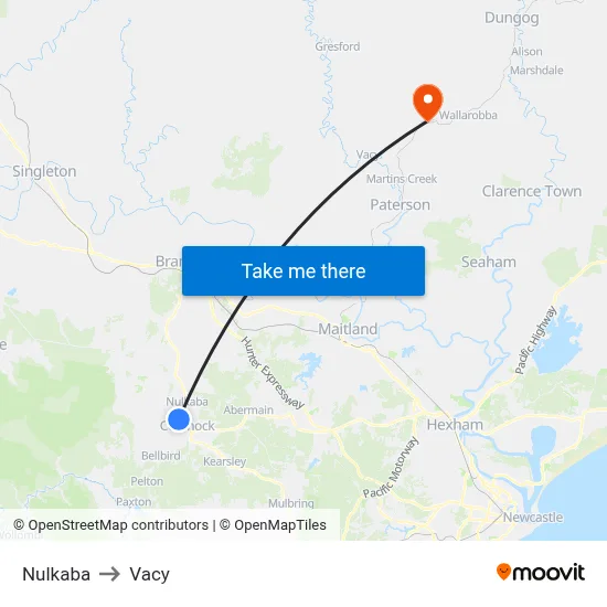 Nulkaba to Vacy map