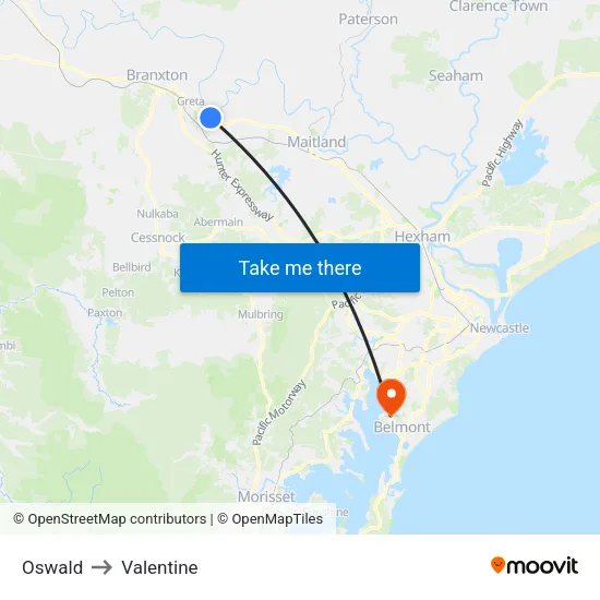 Oswald to Valentine map