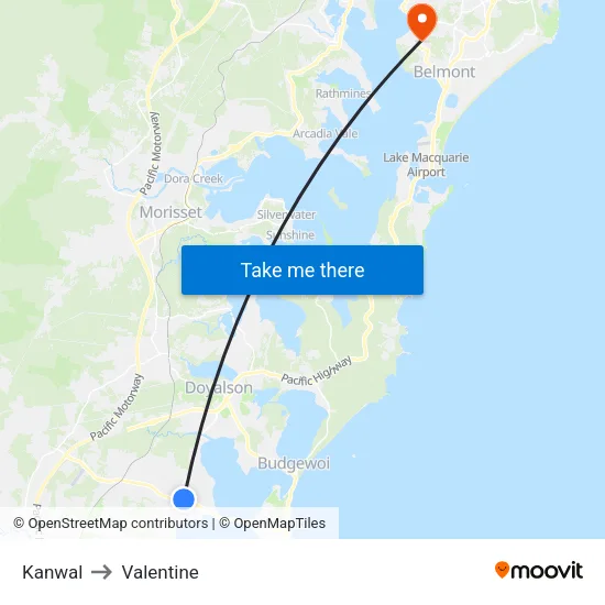 Kanwal to Valentine map