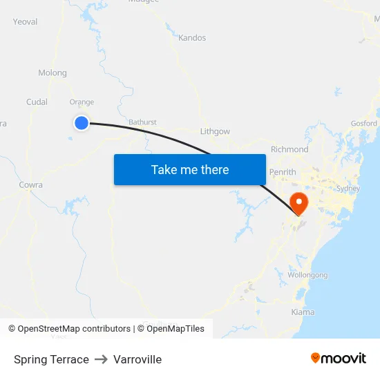 Spring Terrace to Varroville map