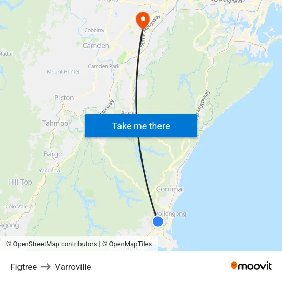 Figtree to Varroville map
