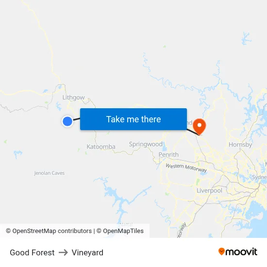 Good Forest to Vineyard map