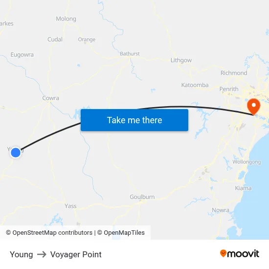 Young to Voyager Point map