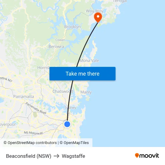 Beaconsfield (NSW) to Wagstaffe map