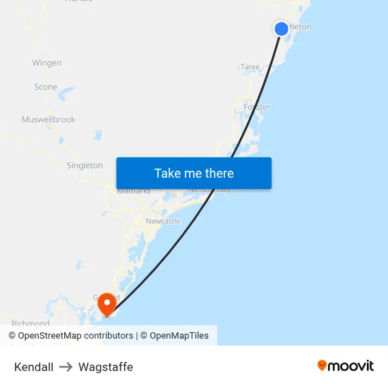 Kendall to Wagstaffe map
