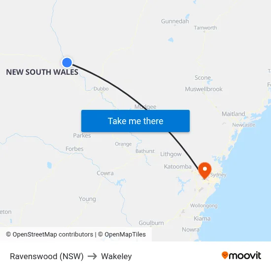 Ravenswood (NSW) to Wakeley map