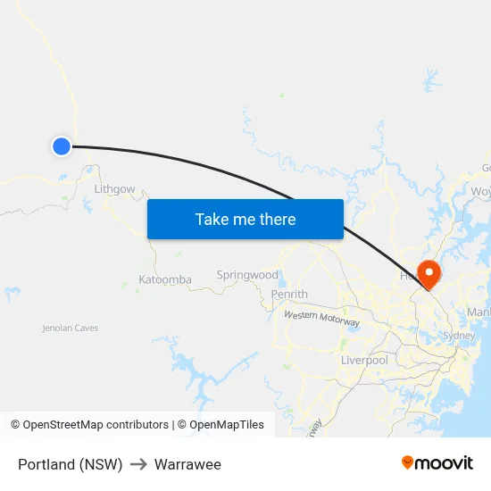 Portland (NSW) to Warrawee map