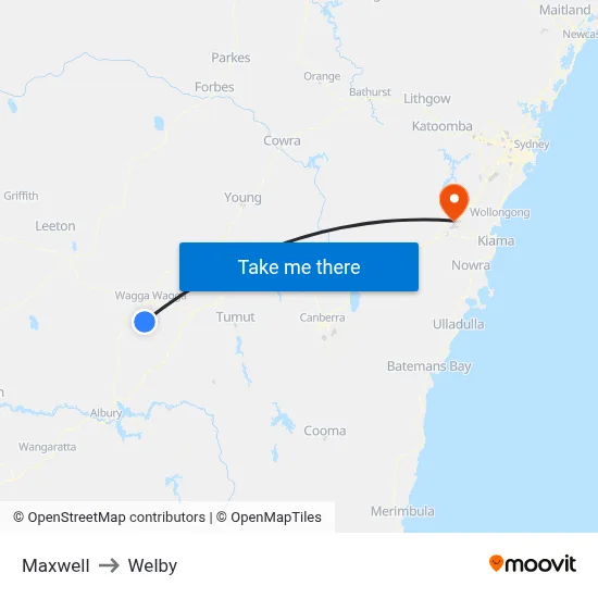 Maxwell to Welby map