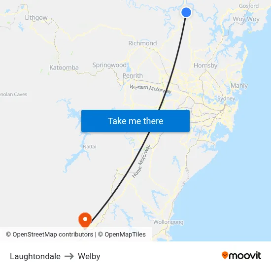 Laughtondale to Welby map