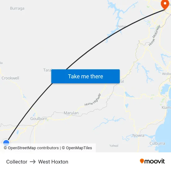 Collector to West Hoxton map